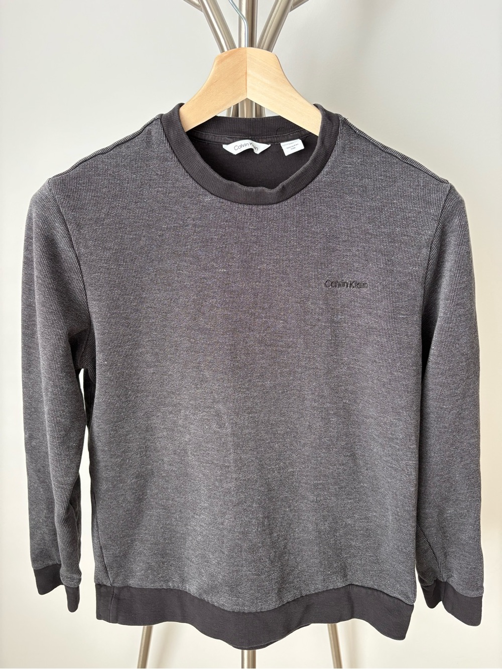 Calvin Klein Men's Charcoal Crewneck Sweatshirt